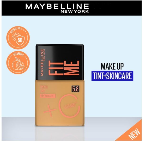 Maybelline New York Fit Me Fresh Tint With SPF 50 & Vitamin C Shad:5.8